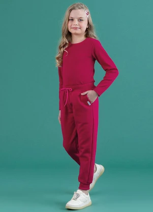 Soft Bonni - Calça Básica Infantil Cereja - SOFT BONNI