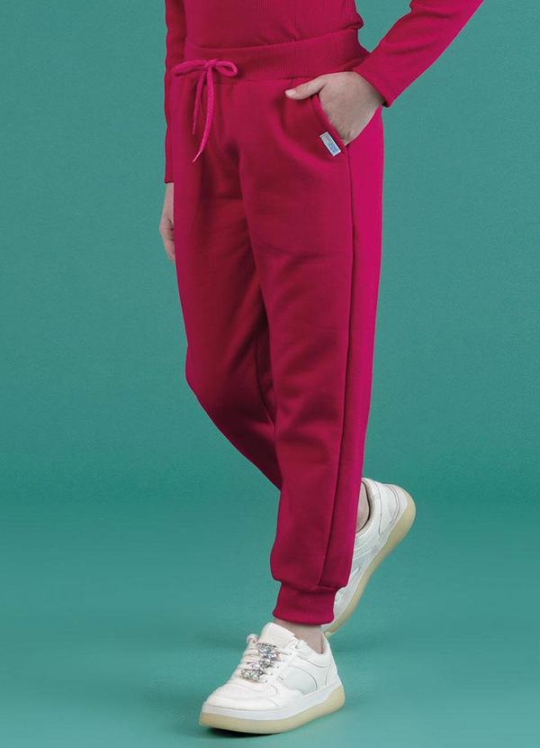 Soft Bonni - Calça Básica Infantil Cereja