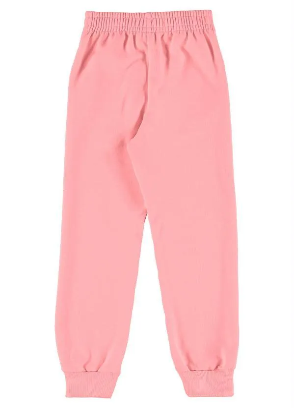 Quimby - Calça Básica Infantil em Moletom Rosa 3