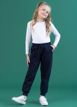 Soft Bonni - Calça Básica Infantil Marinho - SOFT BONNI