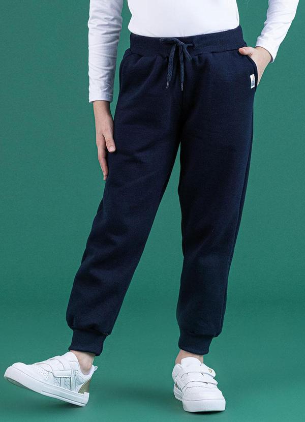 Soft Bonni - Calça Básica Infantil Marinho