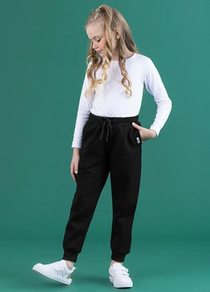 Soft Bonni - Calça Básica Infantil Preto - SOFT BONNI