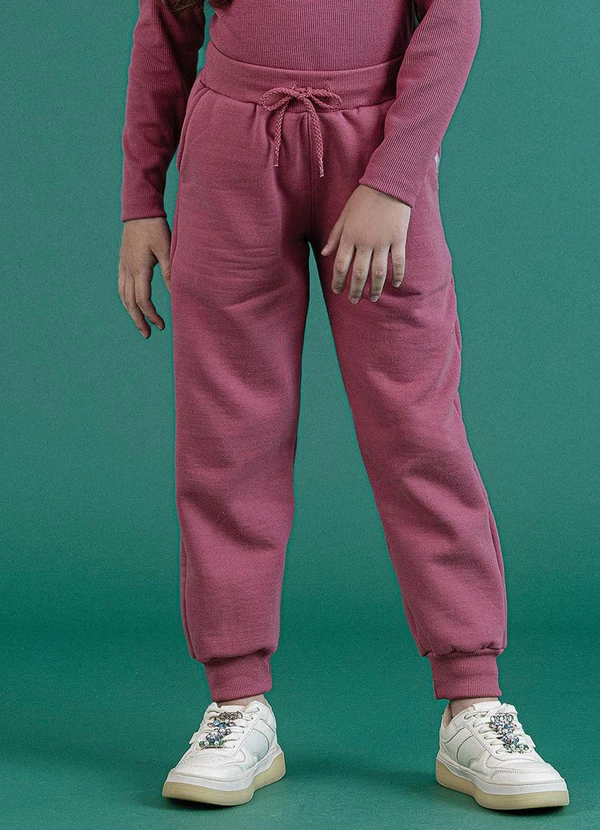 Soft Bonni - Calça Básica Infantil Rosa Malva