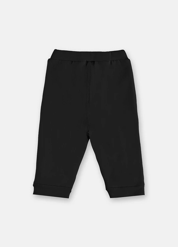 Up Baby - Calça Bebê Unissex Soft Preto 2