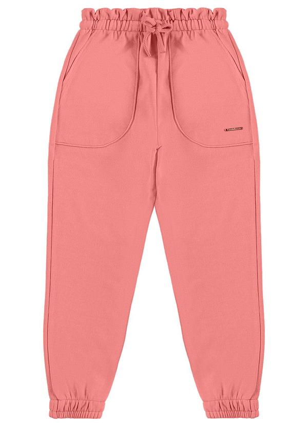 Carinhoso - Calça Chlochard em Lurex Menina Rosa