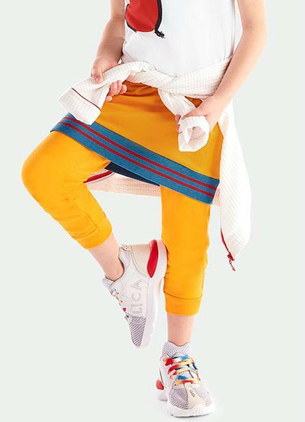 Lilica Ripilica - Calça Clochard Bebê Menina com Aroma Amarelo