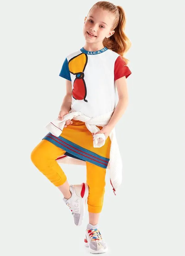 Lilica Ripilica - Calça Clochard Bebê Menina com Aroma Amarelo 3