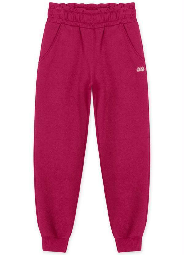 Lilica Ripilica - Calça Clochard Moletom com Aroma Infantil Bordô