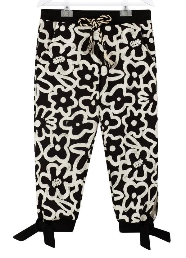 Fábula - Calça de Moletom Blume Preto