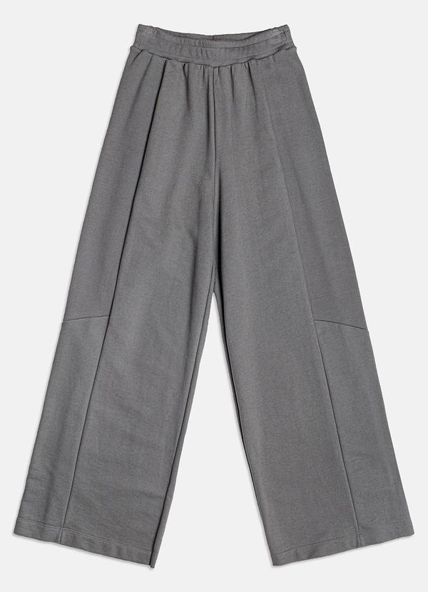 I Am - Calça de Moletom com Recortes Cinza