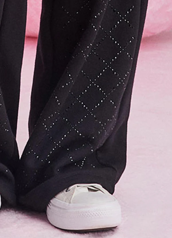 I Am - Calça de Moletom Wide Leg Preto 5