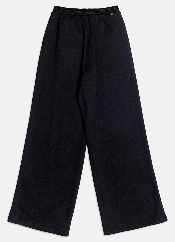 I Am - Calça de Moletom Wide Leg Preto 7