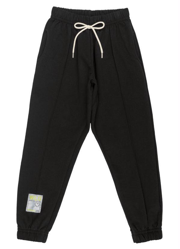Gloss - Calça em Molecotton Juvenil Menina Preto 1