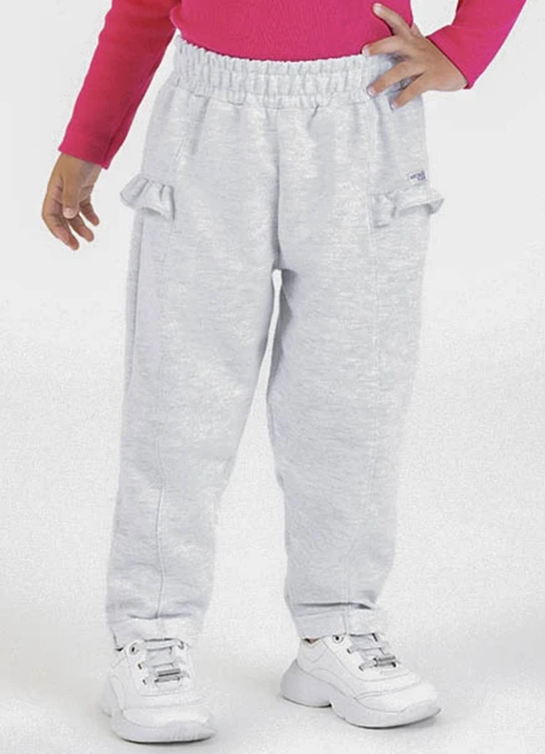 Soft Bonni - Calça em Moletinho Cinza
