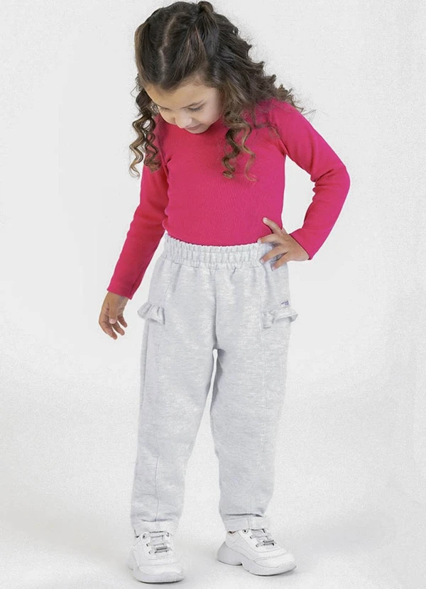 Soft Bonni - Calça em Moletinho Cinza 2