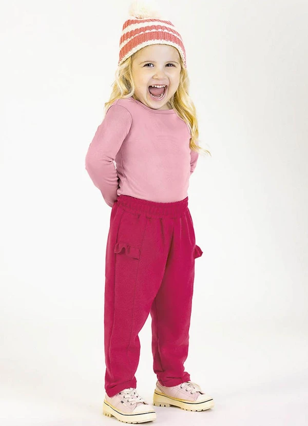 Soft Bonni - Calça em Moletinho Rosa 2