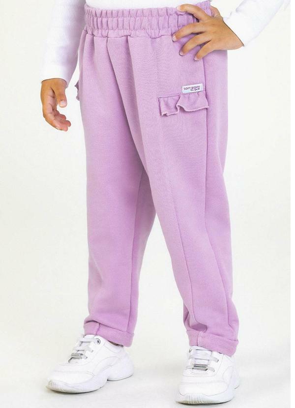 Soft Bonni - Calça em Moletinho Roxo