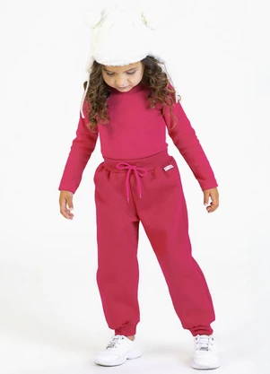 Soft Bonni - Calça em Moletom Rosa - SOFT BONNI