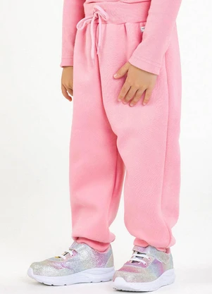 Soft Bonni - Calça em Moletom Rosa - SOFT BONNI