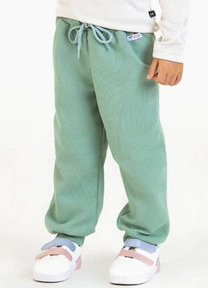Soft Bonni - Calça em Moletom Verde - SOFT BONNI