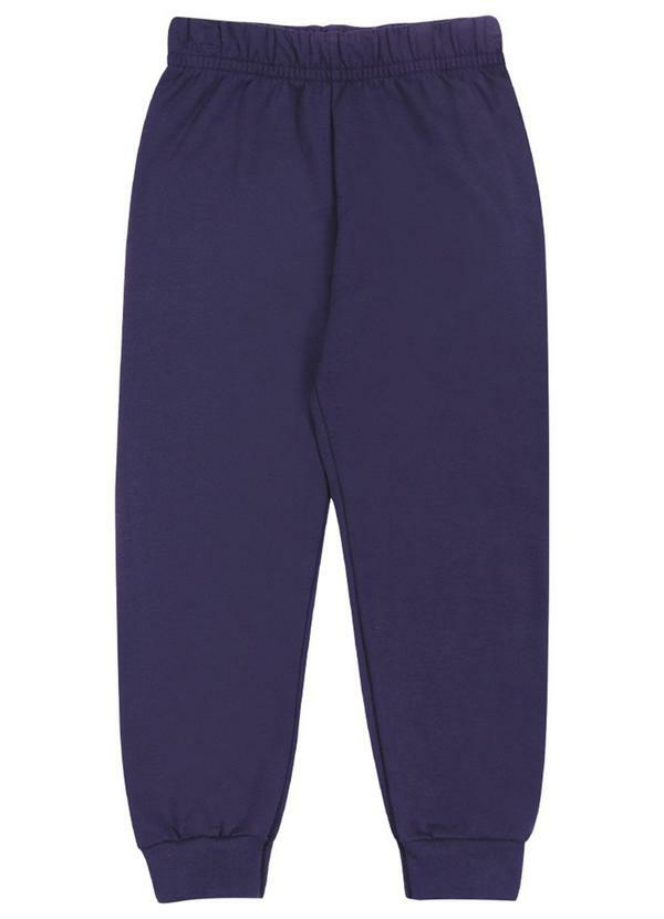 Cativa Kids - Calça Feminina de Moletom Peluciado Azul 3