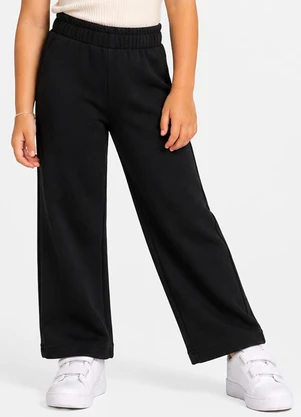 Select - Calça Feminina Infantil em Moletom Preto - SELECT