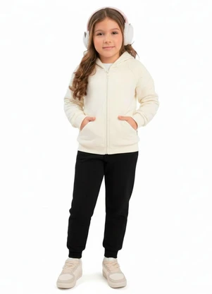 Duduka - Calça Infantil em Algodão Preto - DUDUKA