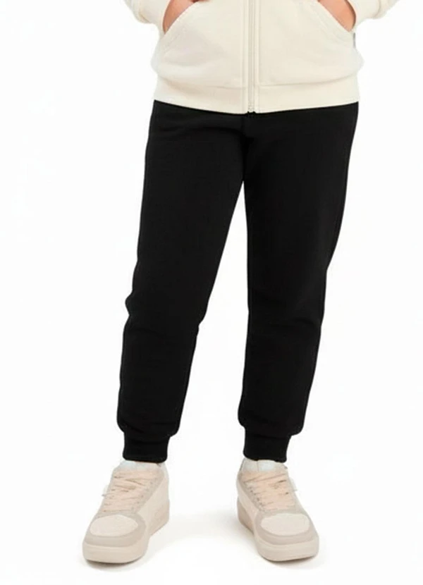 Duduka - Calça Infantil em Algodão Preto