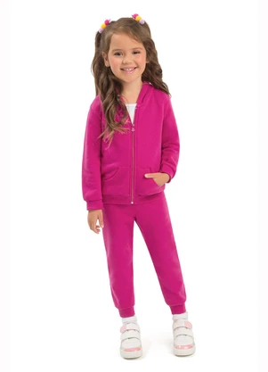 Duduka - Calça Infantil em Algodão Rosa - DUDUKA