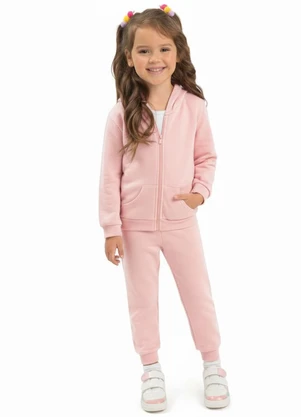 Duduka - Calça Infantil em Algodão Rosa - DUDUKA