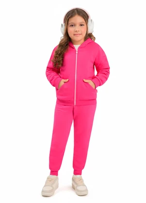 Duduka - Calça Infantil em Algodão Rosa - DUDUKA