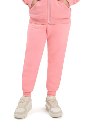 Duduka - Calça Infantil em Algodão Rosa - DUDUKA