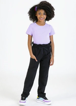 Soft Bonni - Calça Infantil em Moletinho Preto - SOFT BONNI