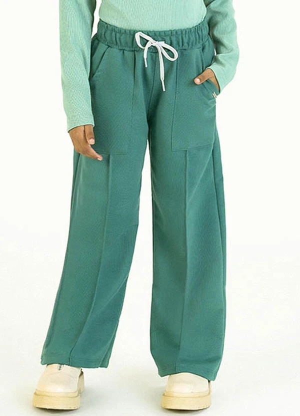 Soft Bonni - Calça Infantil em Moletinho Verde 2