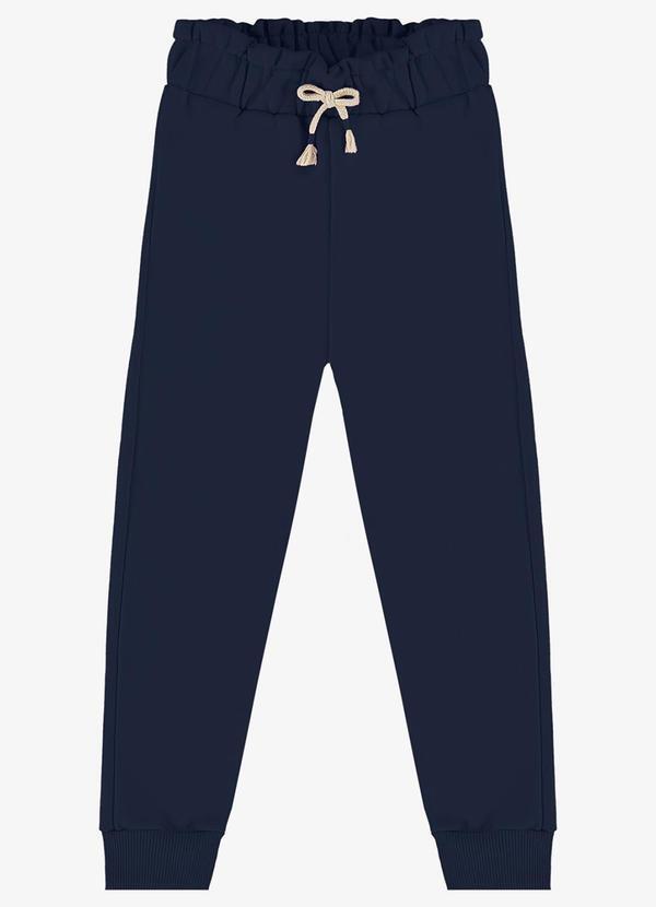 Rovi Kids - Calça Infantil em Moletom Azul