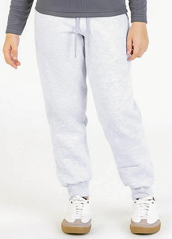 Soft Bonni - Calça Infantil em Moletom Cinza