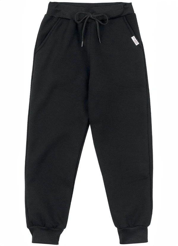Soft Bonni - Calça Infantil em Moletom Preto 1