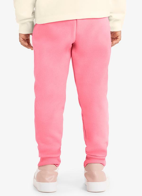 Rovi Kids - Calça Infantil em Moletom Rosa 2