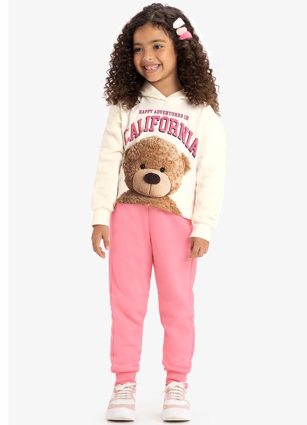 Rovi Kids - Calça Infantil em Moletom Rosa 5