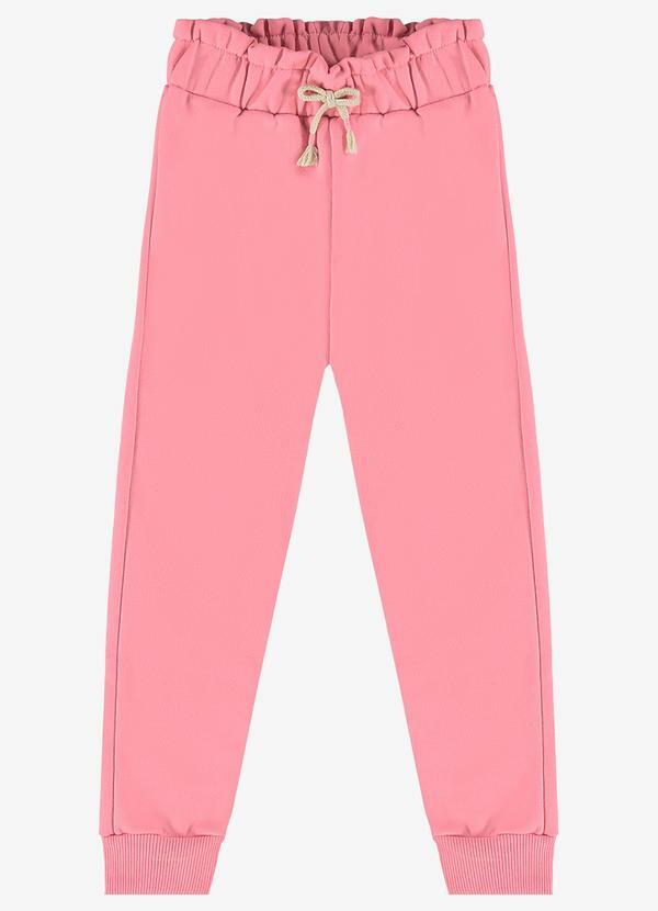 Rovi Kids - Calça Infantil em Moletom Rosa 6