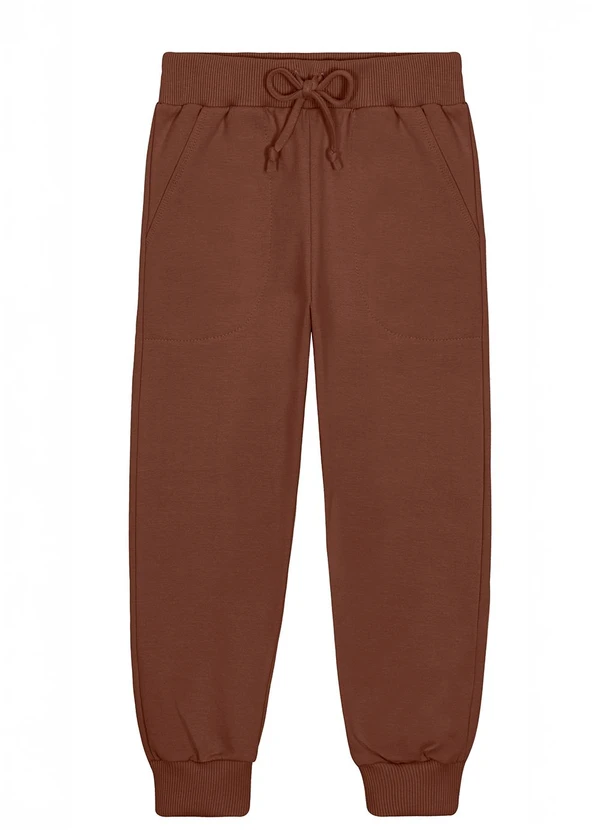 Trick Nick - Calça Infantil Feminina Molecotton Marrom