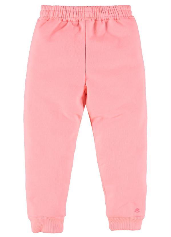 Up Baby - Calça Infantil Menina de Moletom Rosa