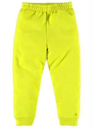 Up Baby - Calça Infantil Menina de Moletom Verde - UP BABY