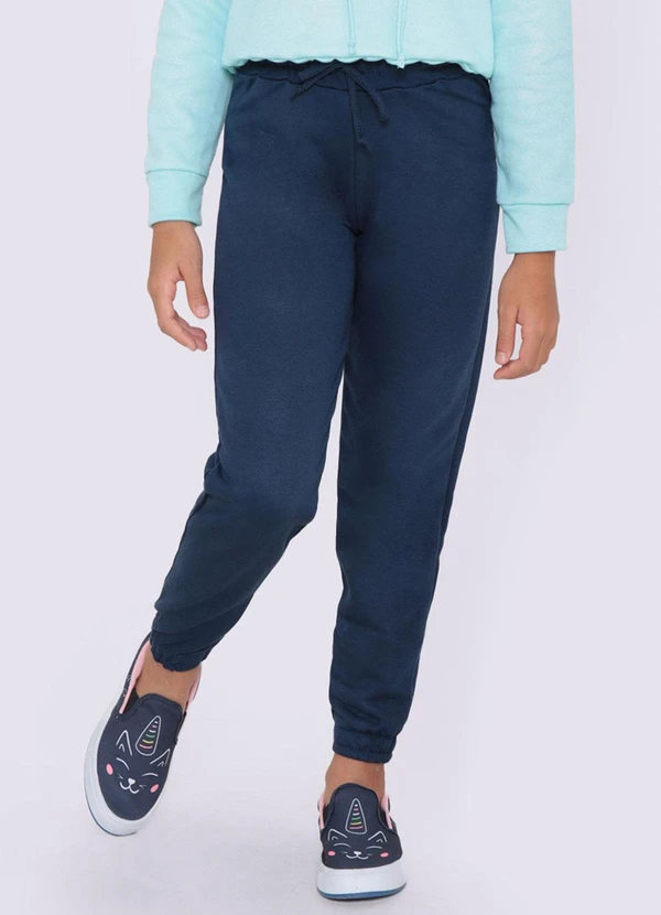 Torra - Calça Infantil Moletom Jogger Marinho