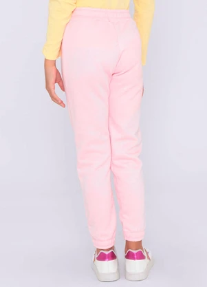 Torra - Calça Infantil Moletom Jogger Rosa - TORRA