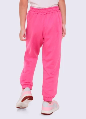 Torra - Calça Infantil Moletom Jogger Rosa - TORRA