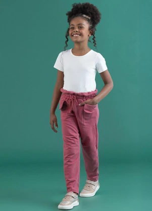 Soft Bonni - Calça Infantil Rosa Malva - SOFT BONNI