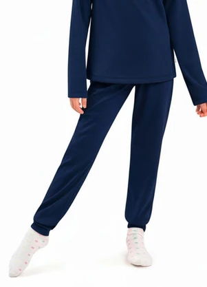 Duduka - Calça Infantil Térmica com Punho Azul - DUDUKA
