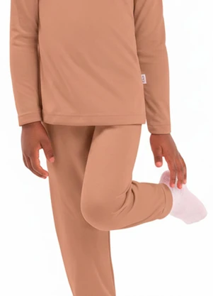 Duduka - Calça Infantil Térmica com Punho Marrom - DUDUKA