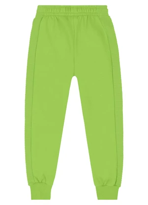 Quimby - Calça Infantil Unissex em Moletom Verde - QUIMBY